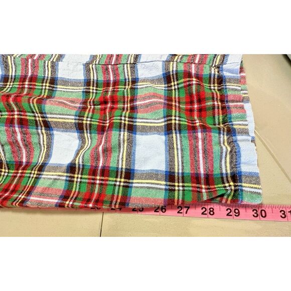 Men's Pj 2Pc. Eddie Bauer Henley M Top Lands end Flannel Pajamas Pants Plaid M/T - Picture 14 of 15